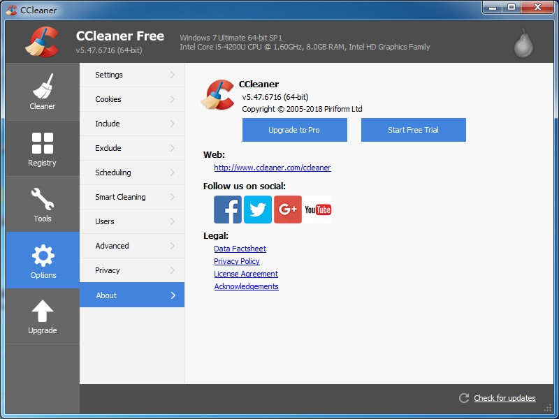 CCleaner (免费系统优化工具)下载