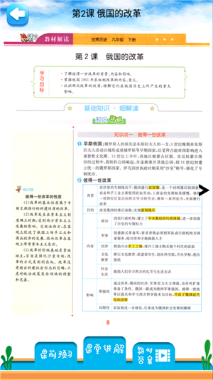 九年级下册历史解读软件截图1