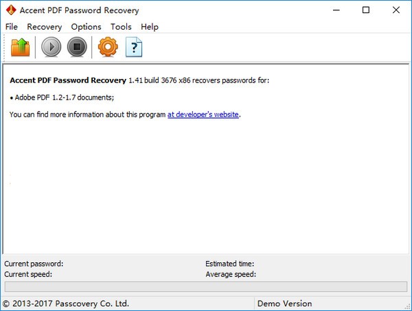 Accent PDF Password Recovery(PDF密码恢复工具)下载