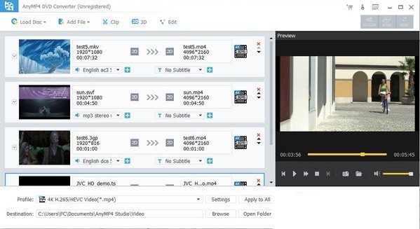 AnyMP4 DVD Converter(视频格式转换软件)下载