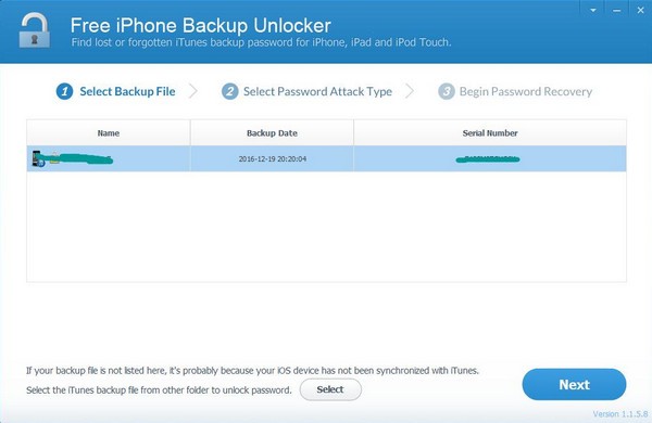 iLike Free iPhone Backup Unlocker下载