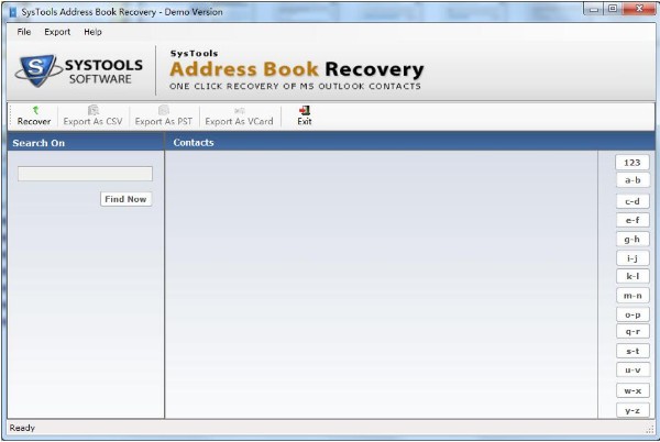 SysTools Address Book Recovery(通讯录恢复软件)下载