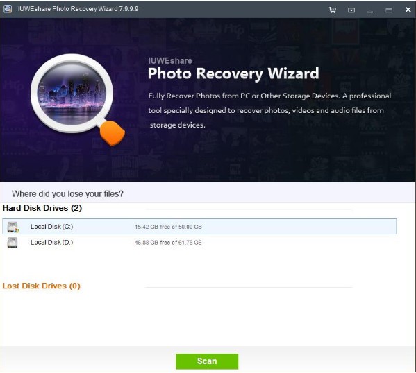 IUWEshare Photo Recovery Wizard(照片恢复软件)下载