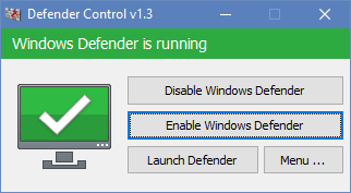 Defender Control(Defender关闭工具)下载