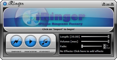 iPhone手机铃声制作软件(iRinger)下载