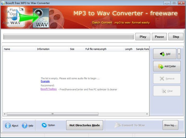 Boxoft MP3 to WAV Converter(MP3转WAV转换器)下载