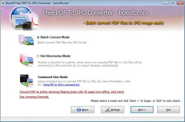 Boxoft PDF To JPG Converter(PDF转换器)下载