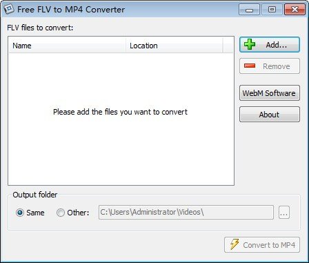 Free FLV to MP4 Converter(免费FLV转MP4转换器)下载