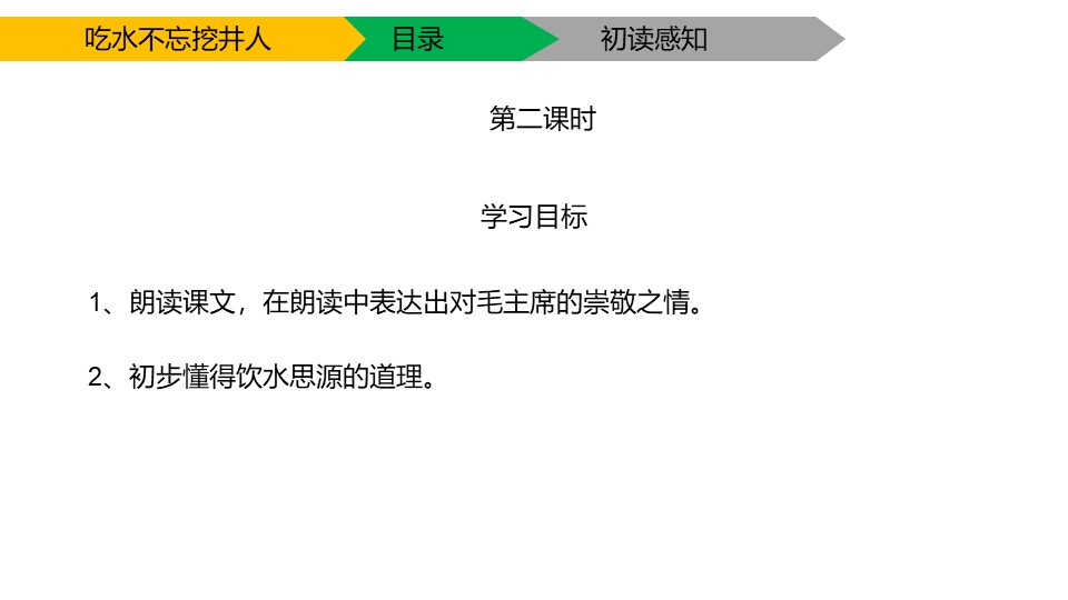 《吃水不忘挖井人》PPT(第二课时)下载