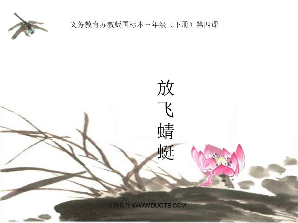 《放飞蜻蜓》PPT课件下载