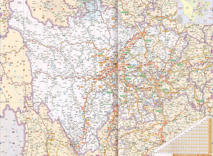 四川省交通地图高清版下载