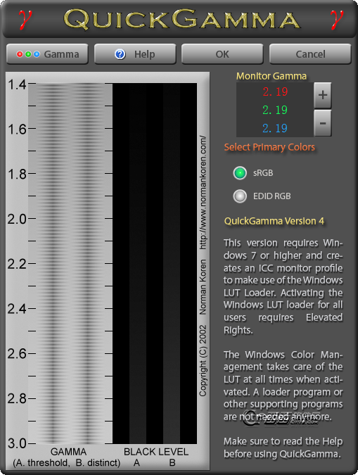 显示器伽马校正(QuickGamma)下载