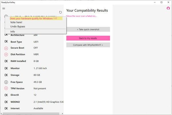 ReadySunValley(Win11电脑健康状况检查)下载