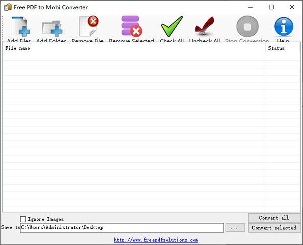 Free PDF to Mobi Converter(PDF文件格式转换工具)下载