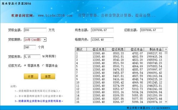 商业贷款计算器下载