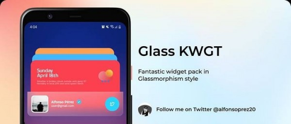 Glass KWGT软件截图1