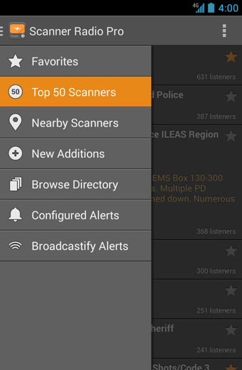 Scanner Radio Pro(无线电扫描仪)软件截图0