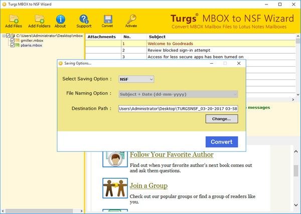 Turgs MBOX to NSF Wizard(MBOX到NSF转换工具)下载