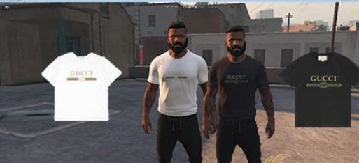 GTA5 gucci T恤MOD下载