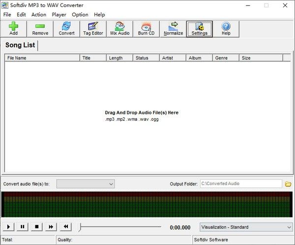 Softdiv MP3 to WAV Converter(MP3转WAV转换器)下载