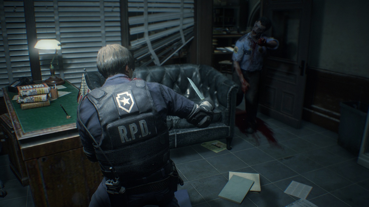 生化危机2：重制版（Resident Evil 2 Remake）里昂头盔防毒面具迷彩服MOD下载