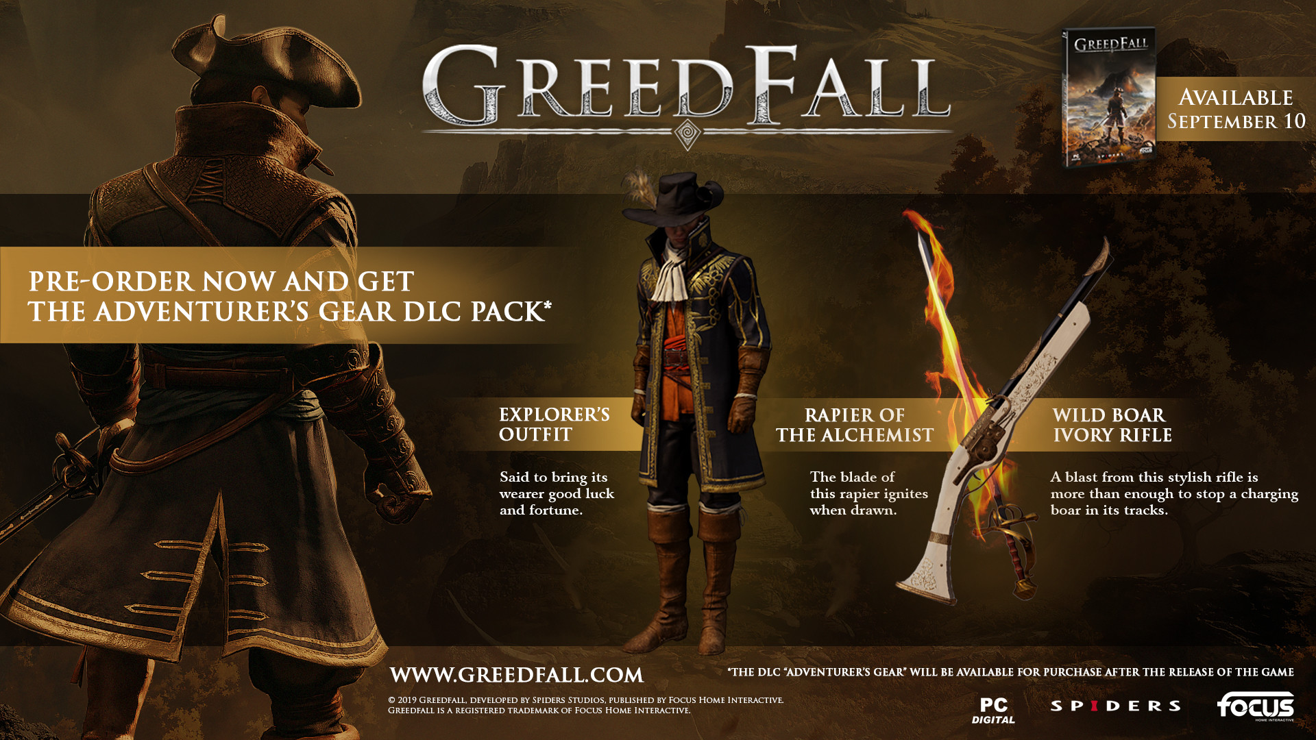 贪婪之秋（GreedFall） 更多头发眼睛和肤色MOD v1.2下载