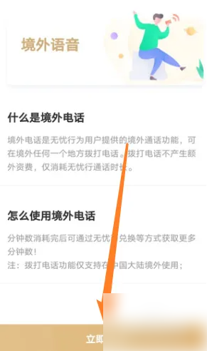 《无忧行》使用境外语音方法