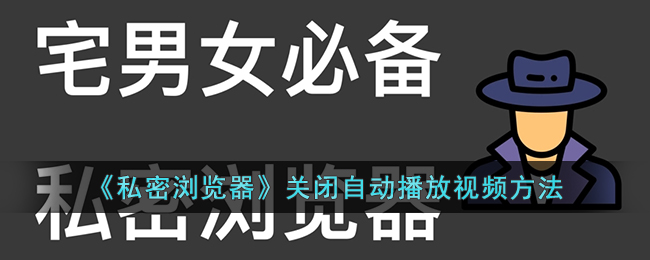 《私密浏览器》关闭自动播放视频方法