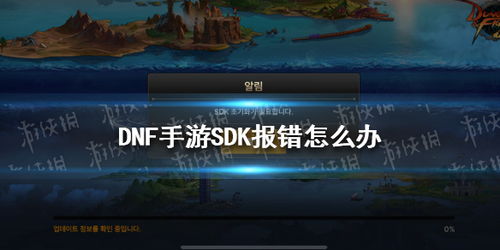 dnf手游韩服sdk错误怎么解决