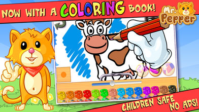 婴儿动物拼图 (Baby Animals Kid Puzzle and Coloring Book) - Mr. Pepper‘s 为孩子和幼儿拼图 (Mr. Pepper‘s animal puzzles for kids and toddlers)软件截图1