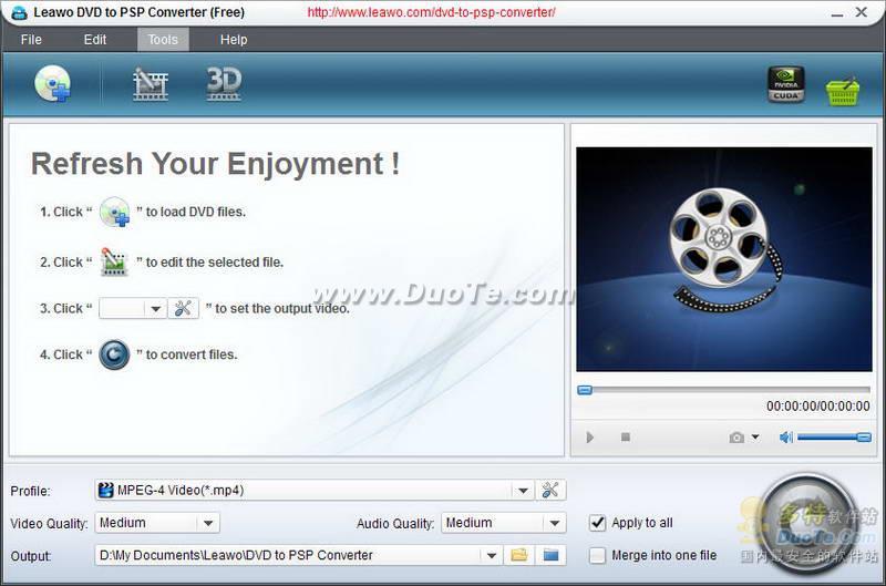 Leawo Free DVD to PSP Converter下载