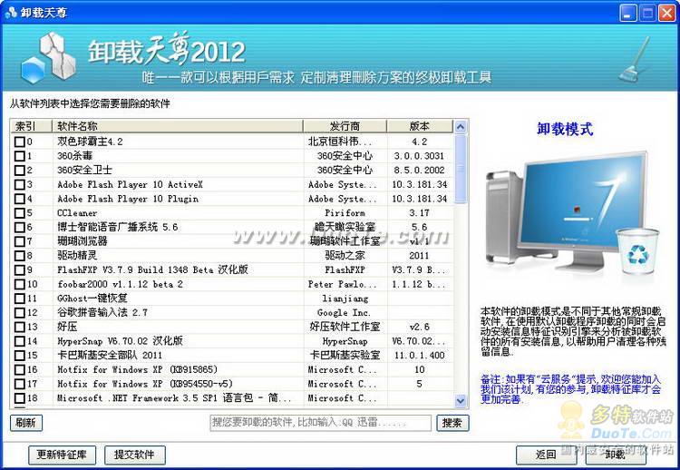 卸载天尊 2012下载