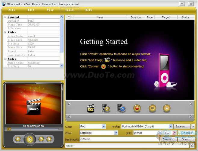 3herosoft iPod Movie Converter下载