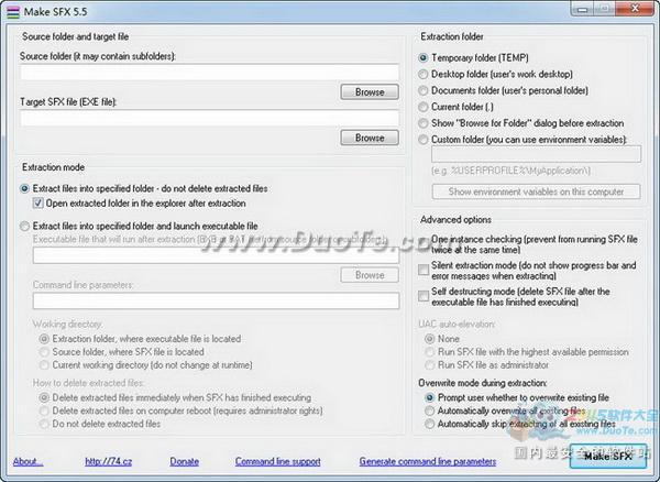 Make SFX自解压缩制作免费工具下载