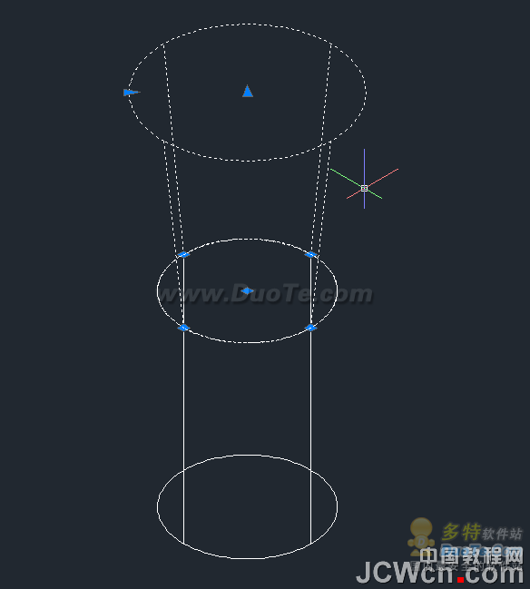 AutoCAD三维建模之弧叉形十字螺丝刀头制作