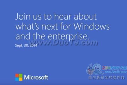 Win9或将免费 微软9月30日发布windows9预览版