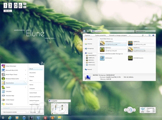 打造一个清新雅致的Windows 7