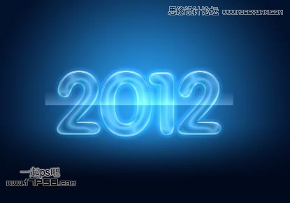 Photoshop制作2012新年贺卡教程,PS教程,思缘教程网