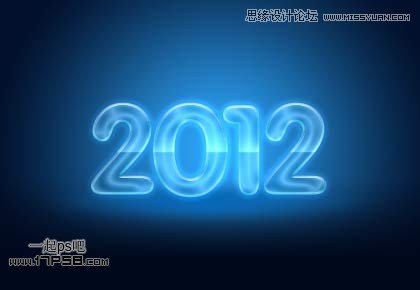 Photoshop制作2012新年贺卡教程,PS教程,思缘教程网