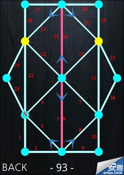 《一笔画》91-100关完整通过攻略