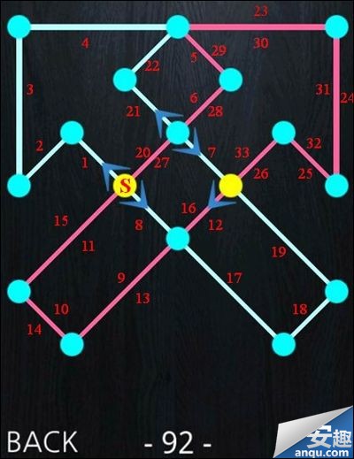 《一笔画》91-100关完整通过攻略