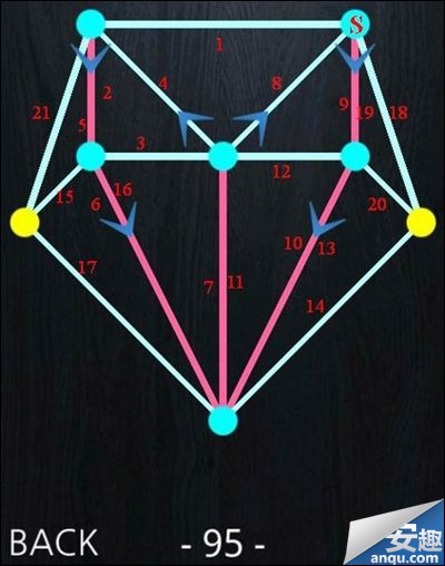 《一笔画》91-100关完整通过攻略