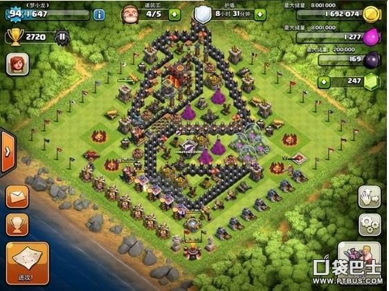 部落战争(Clash of Clans)COC玩家分享马年另类十本阵