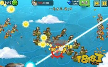 《植物大战僵尸2》天空之城一炮当关第3天通关攻略