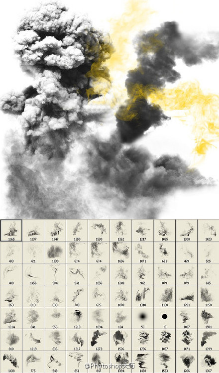 PS烟雾笔刷集合免费下载