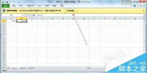 Excel2010表格受保护的视图模式怎么退出呢?