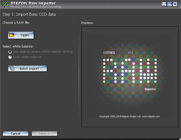 Stepok RAW Importer(RAW文件转换工具)下载