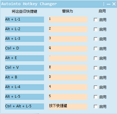 Autointo Hotkey Changer(修改快捷键软件)下载