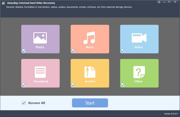 Amazing External Hard Drive Recovery(数据恢复软件)下载