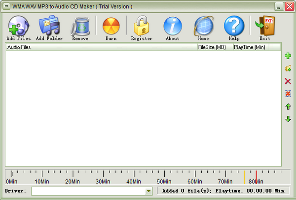 WMA WAV MP3 to Audio CD Maker(音频CD制作软件)下载